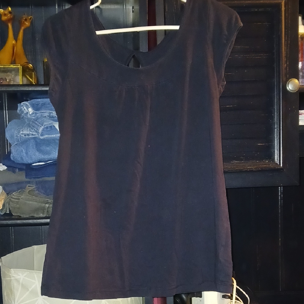 Classic Black Short Sleeve Women's Top